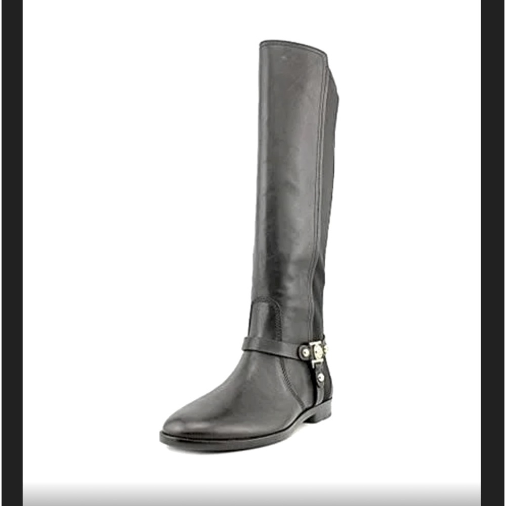 Vince Camuto Signature Leather espresso colored boots. Two-tone- suede/smooth!